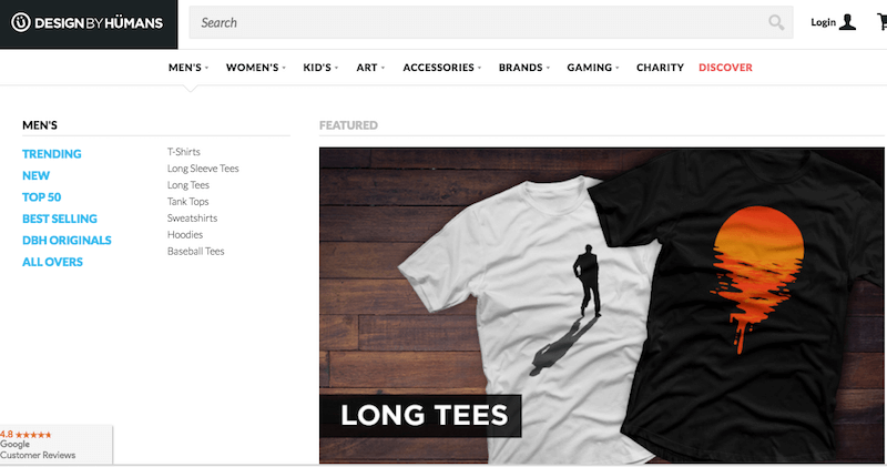 websites to design shirts