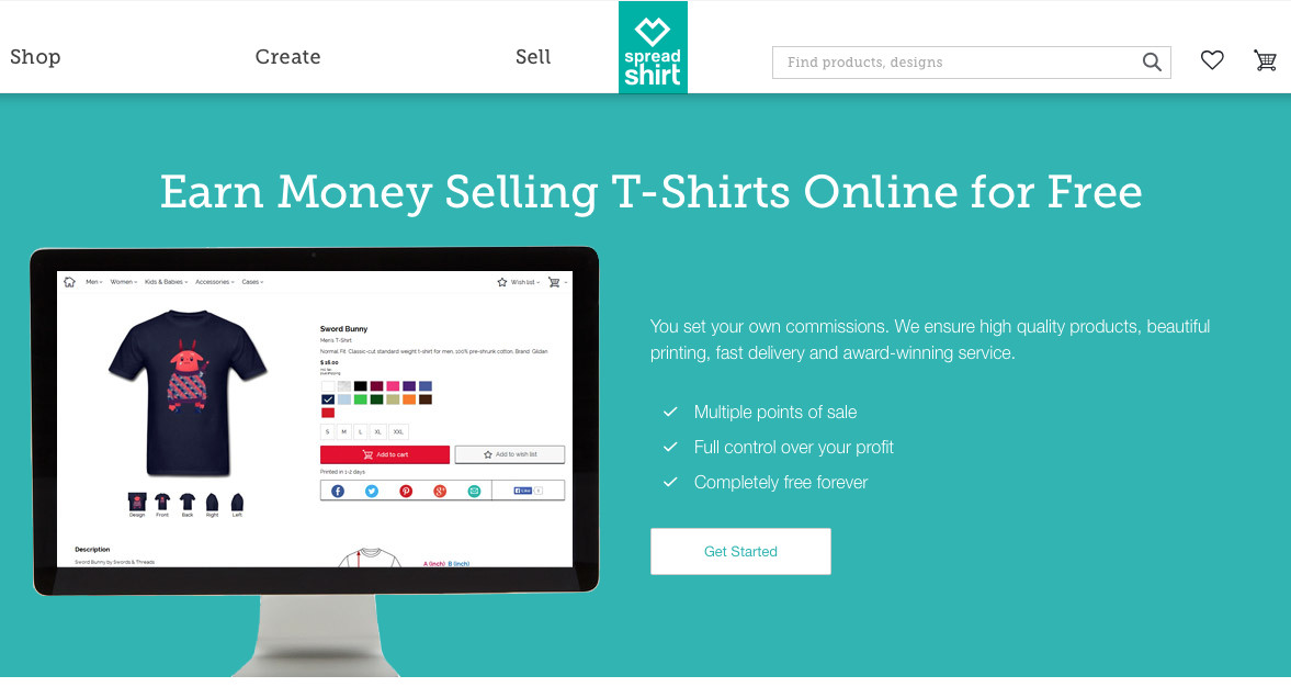 t shirt selling platform